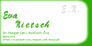 eva nietsch business card