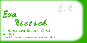 eva nietsch business card